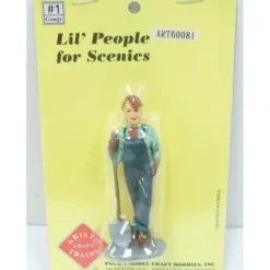 Trains|Aristo-Craft 60081 G Woman Worker w/Shovel Figure - Model Train Junction: Quality Parts and Art Supplies