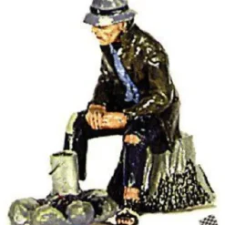 Trains|Aristo-Craft 60028 Hobo Seated on Tree Stump Figure - Model Train Junction: Quality Parts and Art Supplies