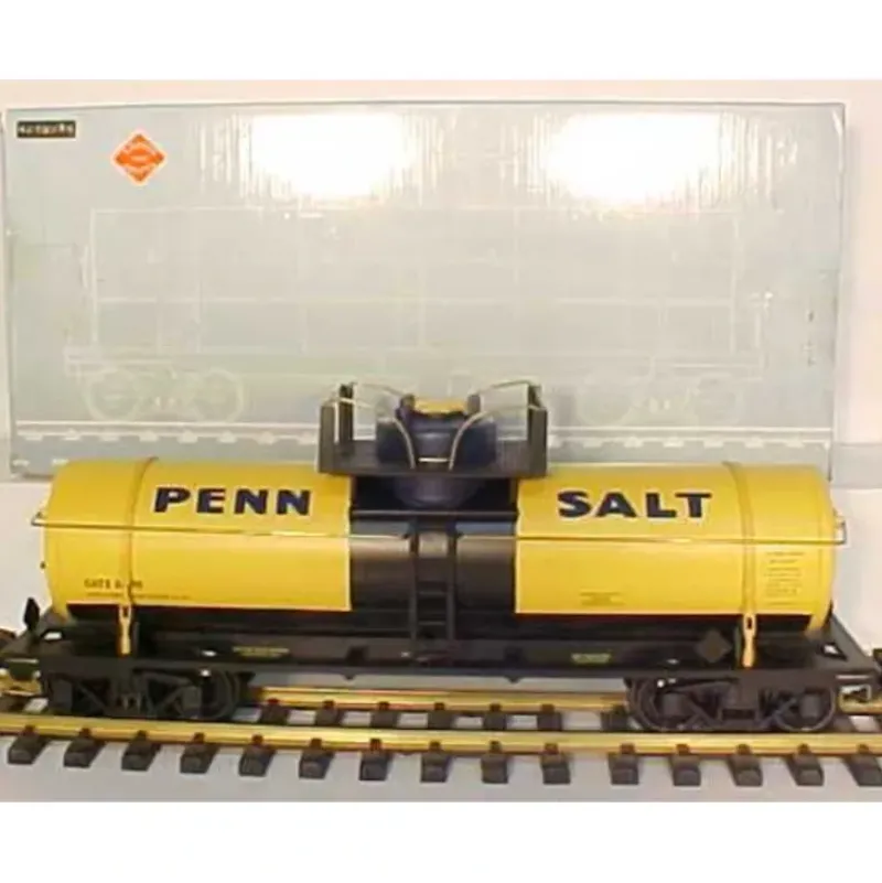 Trains|Aristo-Craft 41399 Penn Salt Single Dome Tank Car - Plastic Wheels - Model Train Junction: Quality Parts and Art Supplies