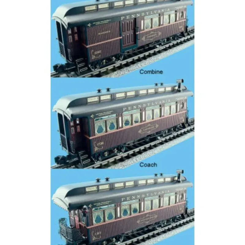 Trains|Aristo-Craft 31003-3 PRR Sierra Passenger Car Set - Model Train Junction: Quality Parts and Art Supplies