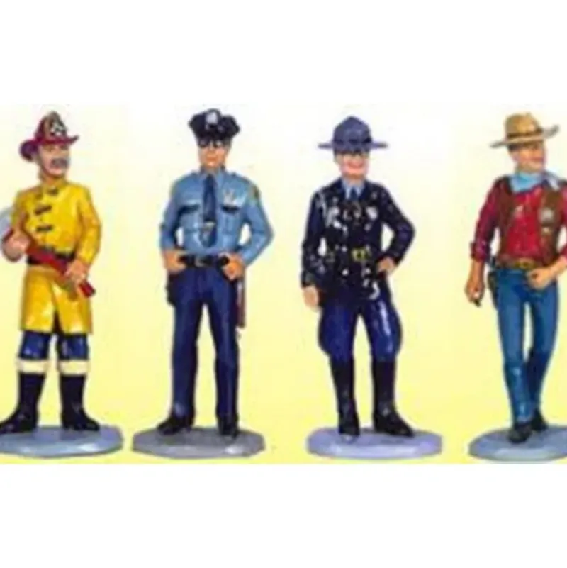 Trains|Aristo-Craft 62010 Public Safety Officials 4 Figure Set - Model Train Junction: Quality Parts and Art Supplies