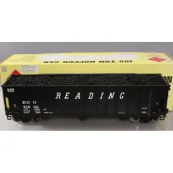Trains|Aristo-Craft 41423 Reading 3 Bay 100 Ton Coal Hopper - Metal Wheels - Model Train Junction: Quality Parts and Art Supplies