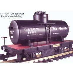 Trains|Aristo-Craft 40111 Rio Grande 20' Tank Car - Model Train Junction: Quality Parts and Art Supplies