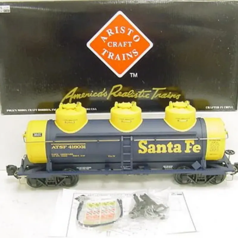 Trains|Aristo-Craft 41603 Santa Fe Triple Dome Tank Car - Model Train Junction: Quality Parts and Art Supplies