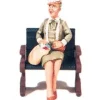 Trains|Aristo-Craft 60090 Seated Shirley w/Bag - Model Train Junction: Quality Parts and Art Supplies