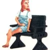 Trains|Aristo-Craft 60085 Seated Young Woman - Model Train Junction: Quality Parts and Art Supplies