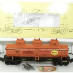 Trains|Aristo-Craft 41612 Shell Oil Three Dome Tank Car # 8004 - Model Train Junction: Quality Parts and Art Supplies