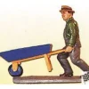 Trains|Aristo-Craft 60070 Worker with Wheelbarrow Figure - Model Train Junction: Quality Parts and Art Supplies