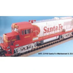 Trains|Aristo-Craft ART-22110 G ATSF GE U-25B Diesel Locomotive #250 - Model Train Junction: Quality Parts and Art Supplies