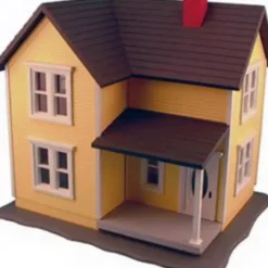 Trains|Aristo-Craft 7203D Farmhouse - Yellow W/White - Model Train Junction: Quality Parts and Art Supplies