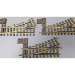 Trains|Aristo-Craft G Scale Euro Brass Left Hand Manual Switch Turnouts (3) - Model Train Junction: Quality Parts and Art Supplies