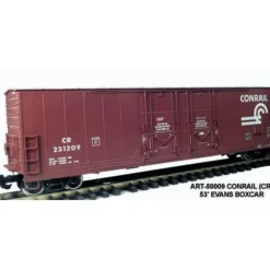 Trains|Aristo-Craft 50009P 53' Conrail Evans Box Car - Model Train Junction: Quality Parts and Art Supplies