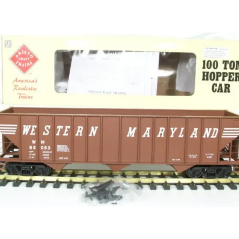 Trains|Aristo-Craft 41420P WM 3-Bay 100 Ton Hopper - Model Train Junction: Quality Parts and Art Supplies