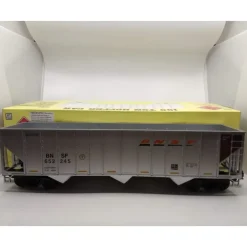 Trains|Aristo-Craft 41489PC-C G Scale BNSF 3-Bay 100 Ton Coal Hopper #652245 LN/Box - Model Train Junction: Quality Parts and Art Supplies
