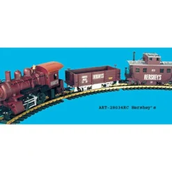 Trains|Aristo-Craft 28034RC Hershey's 0-4-0 G Gauge Steam Freight Starter Train Set - Model Train Junction: Quality Parts and Art Supplies