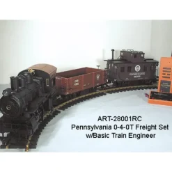 Trains|Aristo-Craft 28001RC PRR 0-4-0 G Gauge Steam Freight Starter Train Set - Model Train Junction: Quality Parts and Art Supplies