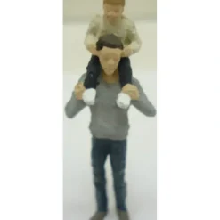 Trains|Arttista 1254 Dad with Boy on Shoulders Pewter Figure - Model Train Junction: Quality Parts and Art Supplies