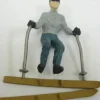 Trains|Arttista 1397 Man Skiing Pewter Figure - Model Train Junction: Quality Parts and Art Supplies