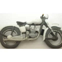 Trains|Arttista 1145 O and O27 Scale Gray Police Motorcycle Pewter Hand Painted - Model Train Junction: Quality Parts and Art Supplies