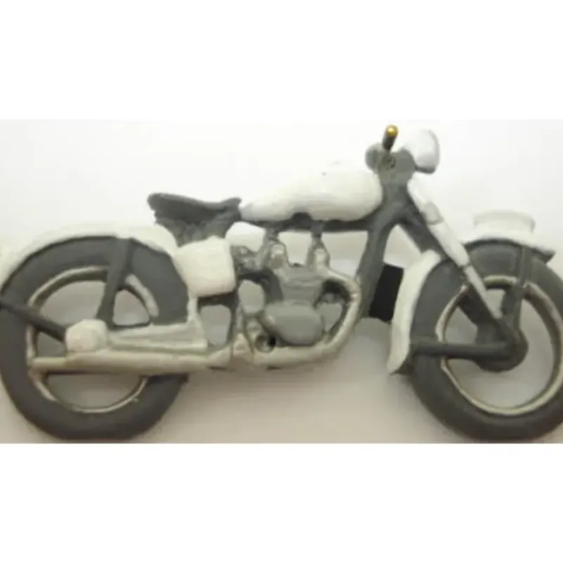 Trains|Arttista 1145 O and O27 Scale Gray Police Motorcycle Pewter Hand Painted - Model Train Junction: Quality Parts and Art Supplies