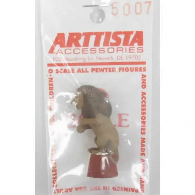 Trains|Arttista 5007 O Pewter Circus Lion Figure - Model Train Junction: Quality Parts and Art Supplies