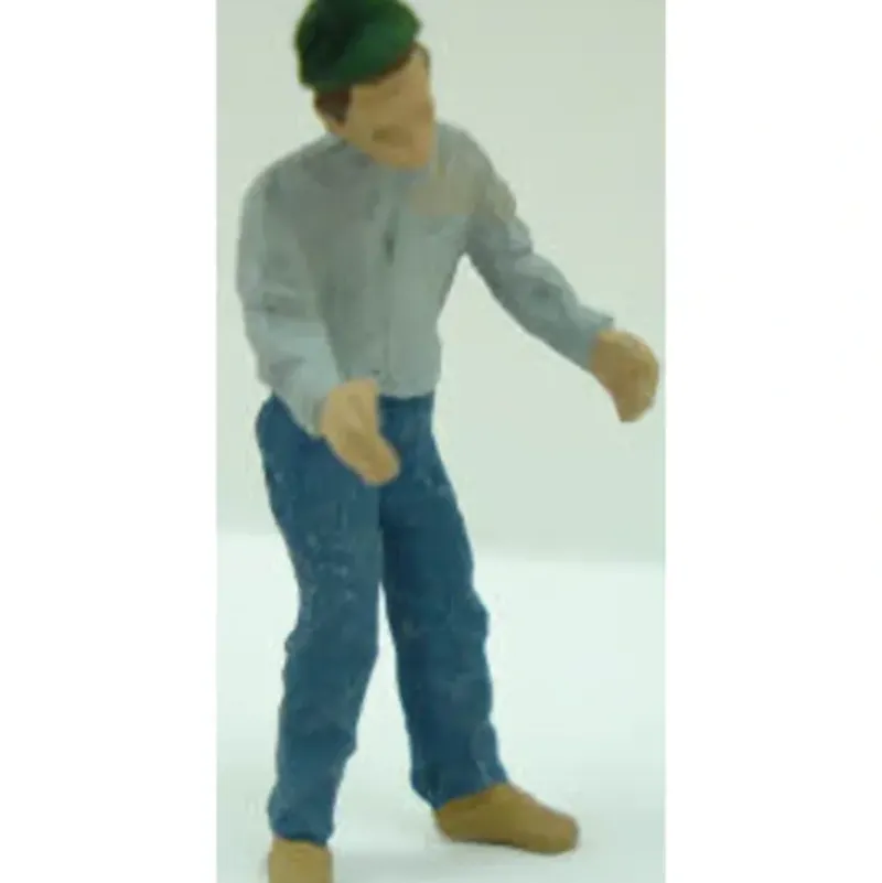 Trains|Arttista 1274 O Pewter Worker to Move Drum - Model Train Junction: Quality Parts and Art Supplies