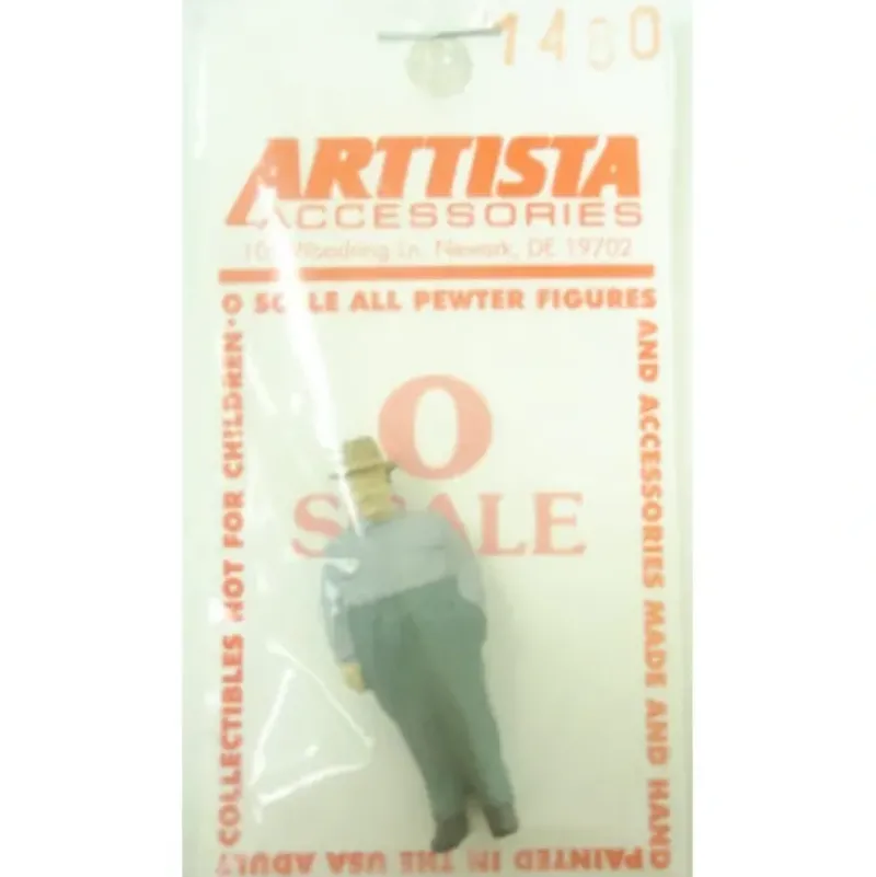 Trains|Arttista 1480 O Railroad Freight Agent Pewter Figure Hand Painted - Model Train Junction: Quality Parts and Art Supplies