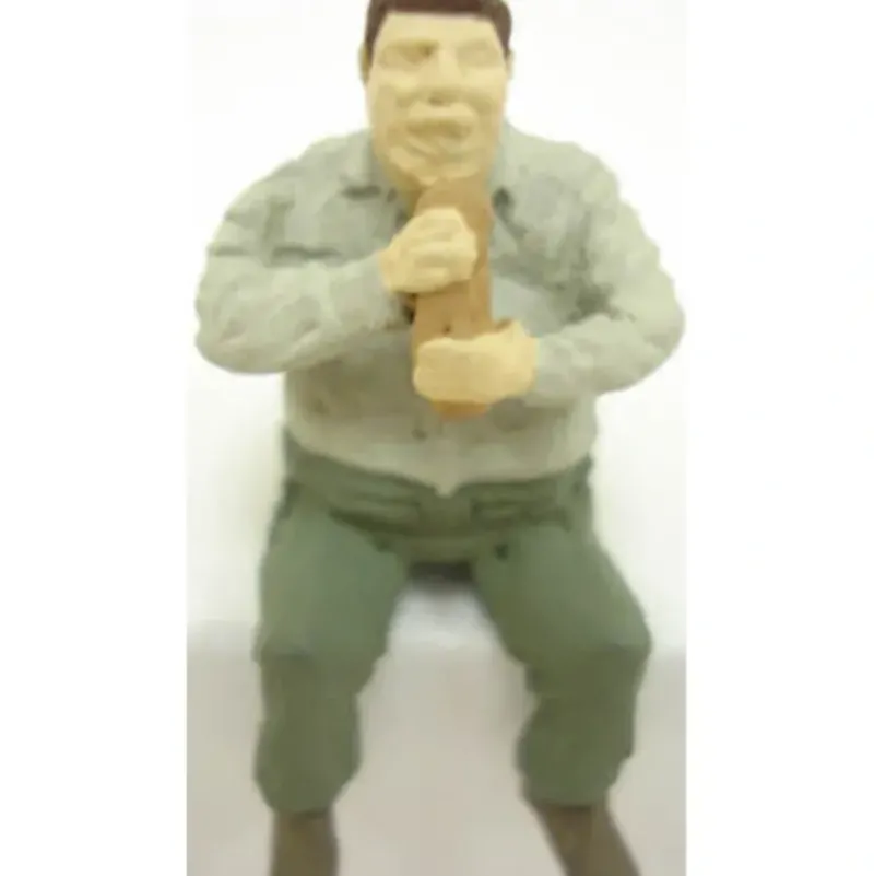 Trains|Arttista 1150 O Scale Fat Man Eating Pewter Painted Figure - Model Train Junction: Quality Parts and Art Supplies