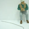 Trains|Arttista 1192 O Scale Fishing Man Sitting Pewter Figure - Model Train Junction: Quality Parts and Art Supplies