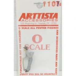 Trains|Arttista 1107 O Scale Old Man with Cane Pewter Figure Hand Painted - Model Train Junction: Quality Parts and Art Supplies