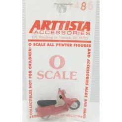 Trains|Arttista 1486 O Scale Pewter Scooter - Model Train Junction: Quality Parts and Art Supplies
