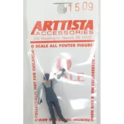 Trains|Arttista 1509 O Scale Pewter RR Worker Holding On - Model Train Junction: Quality Parts and Art Supplies