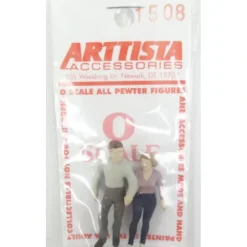 Trains|Arttista 1508 O Scale Pewter Couple Walking - Model Train Junction: Quality Parts and Art Supplies