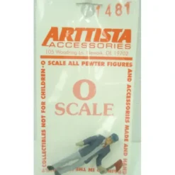 Trains|Arttista 1481 O Scale Pewter Brakeman with Flag - Model Train Junction: Quality Parts and Art Supplies