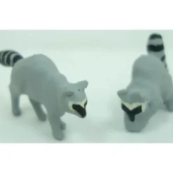 Trains|Arttista 1346 O Scale Raccoon Pewter Figures Hand Painted (Pack of 2) - Model Train Junction: Quality Parts and Art Supplies