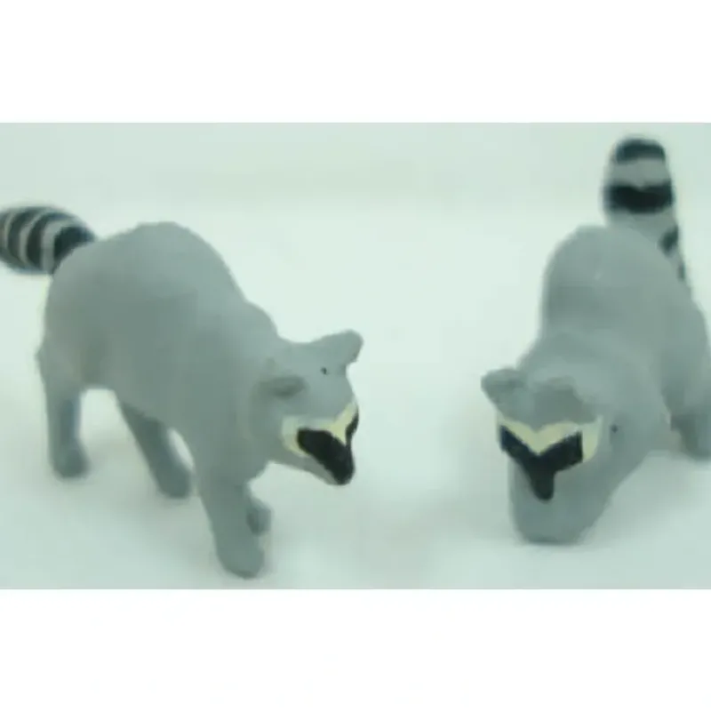 Trains|Arttista 1346 O Scale Raccoon Pewter Figures Hand Painted (Pack of 2) - Model Train Junction: Quality Parts and Art Supplies