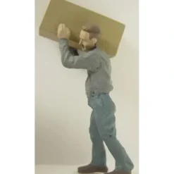Trains|Arttista 1324 O Worker Carrying Large Box Pewter Figure - Model Train Junction: Quality Parts and Art Supplies
