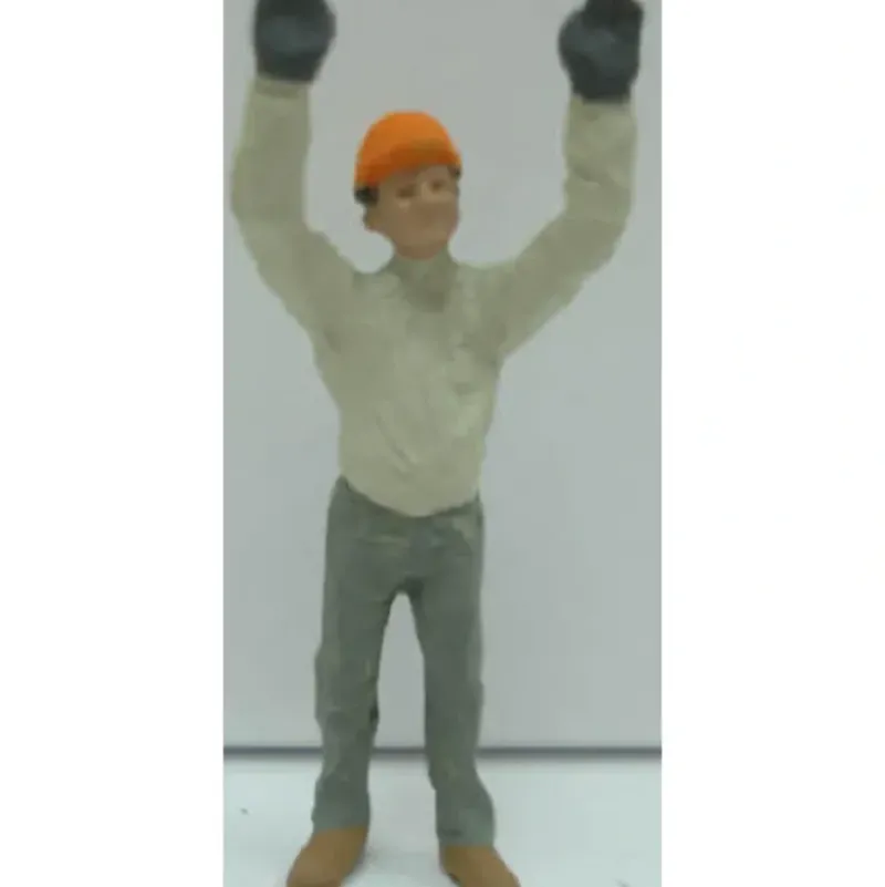 Trains|Arttista 1381 O Worker W/Hands Up Pewter Figure - Model Train Junction: Quality Parts and Art Supplies