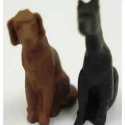 Trains|Arttista 1132 Pewter Sitting Dogs Pewter Figures - Model Train Junction: Quality Parts and Art Supplies