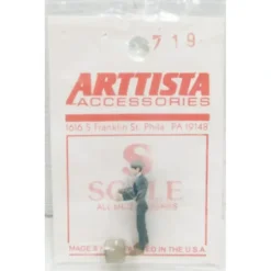 Trains|Arttista 719 S Scale Man Carrying Box Pewter Figure - Model Train Junction: Quality Parts and Art Supplies