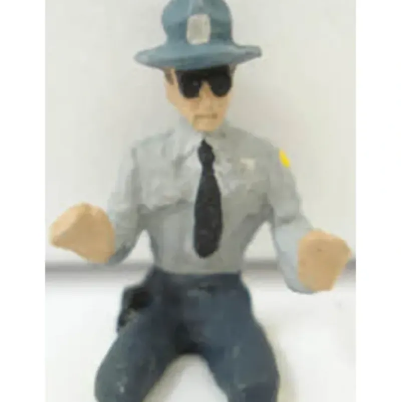 Trains|Arttista 1332 State Trooper Driving Pewter Figure - Model Train Junction: Quality Parts and Art Supplies