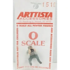 Trains|Arttista 1519 Stooping Railfan w/Camera Pewter Figure - Model Train Junction: Quality Parts and Art Supplies