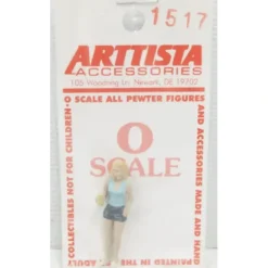 Trains|Arttista 1517 Young Girl w/Glass O Scale Pewter Figure - Model Train Junction: Quality Parts and Art Supplies