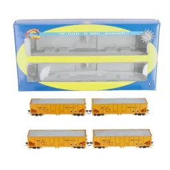 Trains|Athearn 76415 120 HO Scale Amtrak 40' Outside Braced Ballast Hoppers 4-Pack - Model Train Junction: Quality Parts and Art Supplies