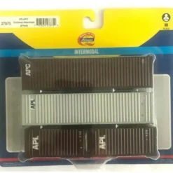 Trains|Athearn 27875 APL/APC 20' & 40' Containers (Pack of 4) - Model Train Junction: Quality Parts and Art Supplies