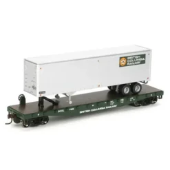 Trains|Athearn 72477 BCR 50' Flat with 40' Trailer #2 - Model Train Junction: Quality Parts and Art Supplies