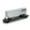 Trains|Athearn 72476 BCR 50' Flat with 40' Trailer #1 - Model Train Junction: Quality Parts and Art Supplies