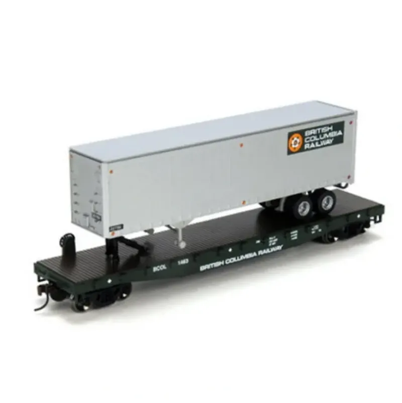 Trains|Athearn 72476 BCR 50' Flat with 40' Trailer #1 - Model Train Junction: Quality Parts and Art Supplies