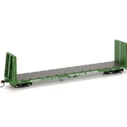 Trains|Athearn 88114 BN 60' Bulkhead Flatcar #2 - Model Train Junction: Quality Parts and Art Supplies
