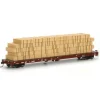 Trains|Athearn 81939 BNSF 60' Flat w/Lumber Load #1 - Model Train Junction: Quality Parts and Art Supplies